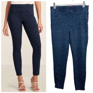 SPANX Denim Leopard Ankle Jean-ish Leggings size L